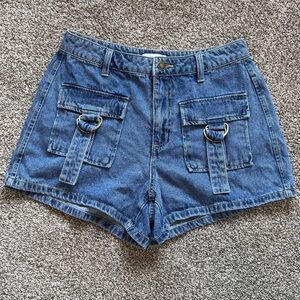Forever 21 Denim Shorts with Ring Accents